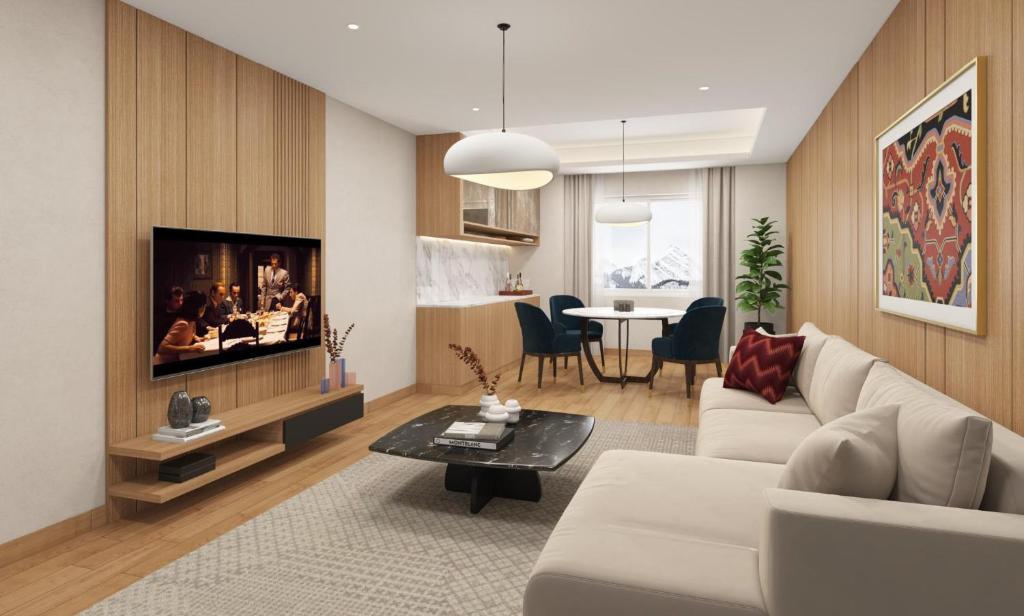 إطلالة على النهر والمنتجع